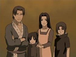 Молодой Итачи со своей семьёй